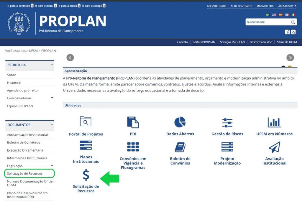 utilização da ferramenta OTRS, pela qual os usuários (servidores docentes e técnicos-administrativos) poderão encaminhar pedido de recursos orçamentários.