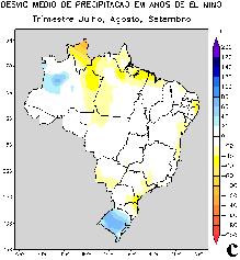 De um modo geral, em anos de EN (Figura 1), percebem-se os efeitos clássicos que o