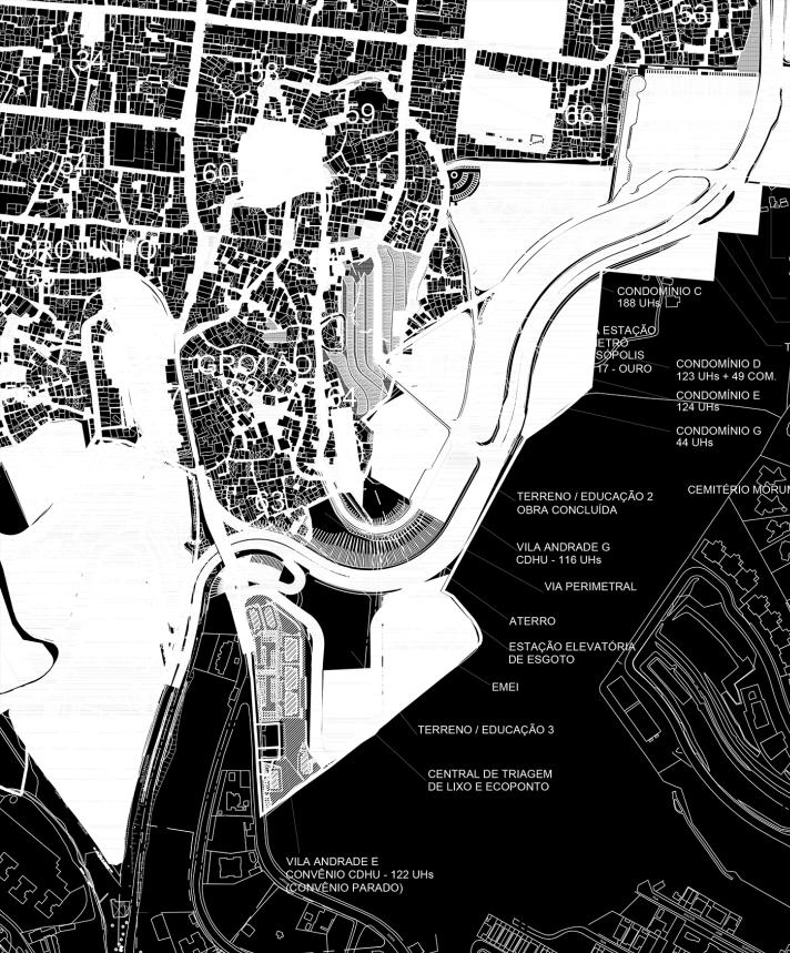 O Quadro 3.1 abaixo apresenta as principais características dos conjuntos habitacionais implantados no Complexo Paraisópolis no que se refere à tipologia e área total, sobretudo.