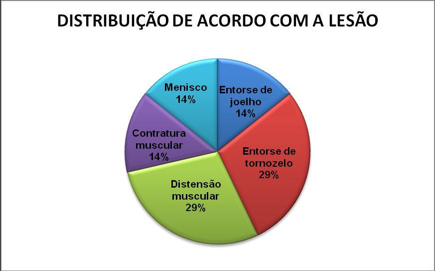 8 Brasileiro) da cidade de João Pessoa (SOUZA; NASCIMENTO; CARVALHOS; CERIANI; PINHEIRO; LIMA, 2004), citam que os segmentos onde ocorreram mais lesões foram tornozelo (54,5%), joelho (36,4%)
