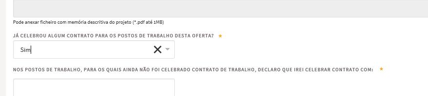 Pretende candidatar-se à Medida Contrato-Geração Após selecionar a oferta de emprego, deve indicar, obrigatoriamente, se pretende candidatar-se à Medida Contrato-Geração: A candidatura à medida