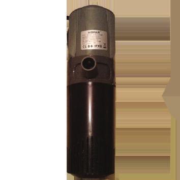 FILTROS COM UV Filtro Interno com UV UVF-625 O Hopar UVF-625 é um filtro interno com dois estágios de filtragem, além de uma lâmpada UV de 3W que auxilia no controle de algas e doenças no