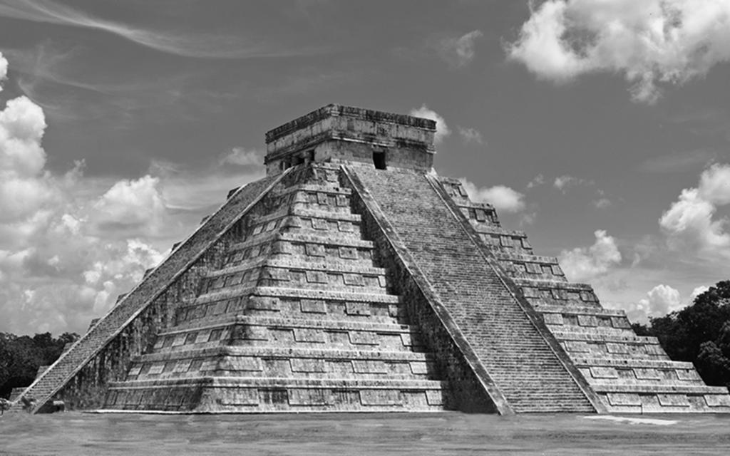 5. O Templo de Kukulcá, apresetado a fotografia da Figura 5, localiza-se a atiga cidade maia de Chiché Itzá, o México.