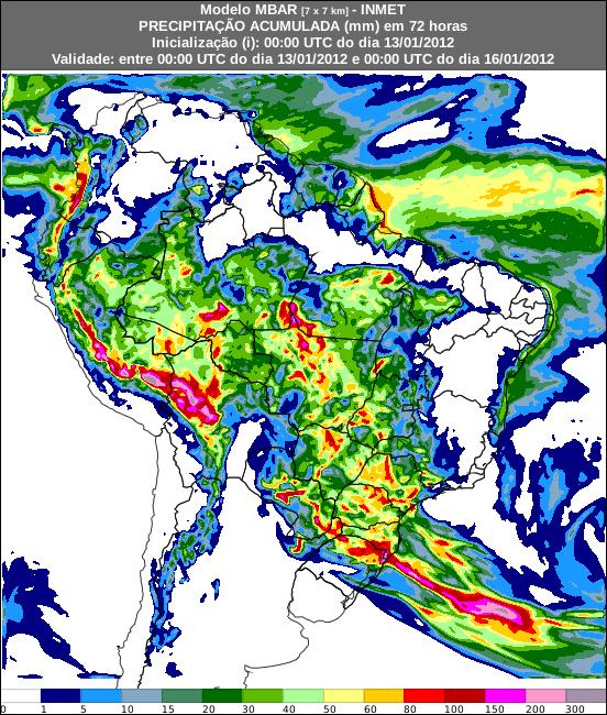 Hoje (13/01) a situação meteorológica persiste. No leste e sul de MG, região serrana do RJ e sudoeste do ES, poderão ocorrer pancadas isoladas de chuva.