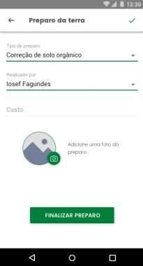 2 PASSO: Substituímos o antigo caderno de campo pelo app DataMatte e cadastramos tudo