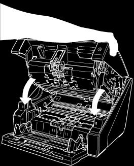 Visão geral do scanner Como fechar o AAD Limpe o AAD seguindo o procedimento abaixo: 1 Segure o AAD com ambas as mãos e pressione-o lentamente.