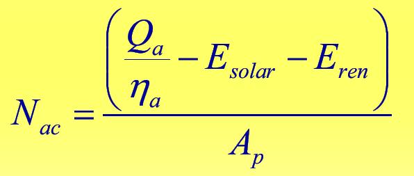 ) (kwh/m 2 ano)  Cálculo das