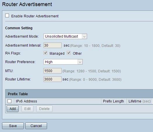 Configuração automática do IPv6 através do anúncio de roteador Etapa1.