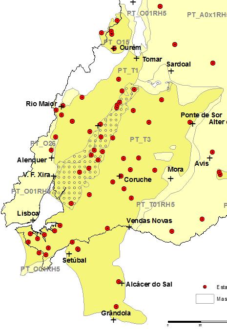 90. Região Lisboa e Vale do Tejo Região Algarve 50 estações de amostragem 76 estações