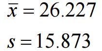: a) X 26227 b) Amostra pequena (n 30); desvio padrão conhecido; distribuição é similar à distribuição normal; Na tabela: Z / 2 1,96 15873 E 1,96 E 8981, 26 12
