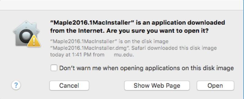 Observe que alguns Macs são configurados para permitir a instalação somente a partir da Mac App Store. Se for esse o caso, siga estas instruções.