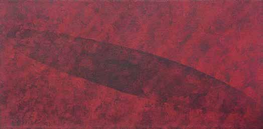 27 - Tomie Ohtake 1913-2015 - óleo sobre tela 30 x 60 cm assinada