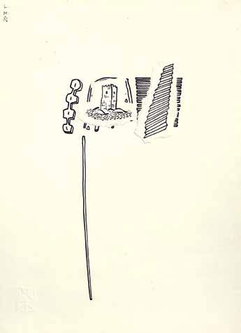 30 - Leonilson 1957-1993 desenho e colagem - tinta de caneta permanente sobre recorte de papel