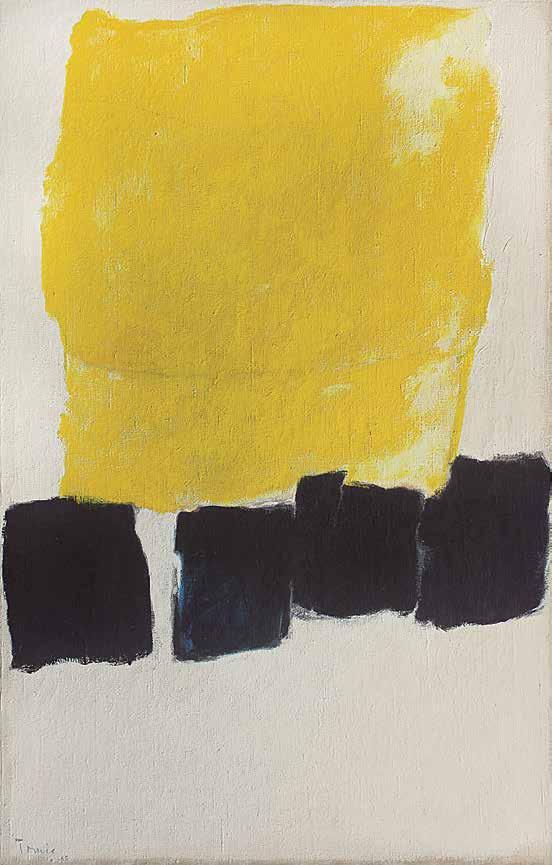 56 - Tomie Ohtake 1913-2015 Amarelo óleo sobre tela 134 x 89 cm assinada canto inferior
