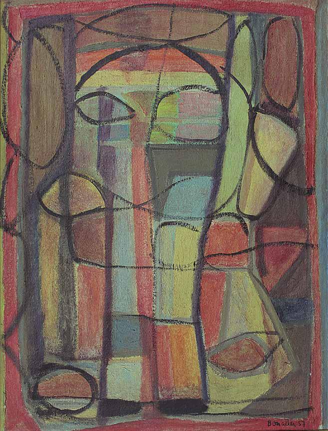 78 - Aldo Bonadei 1906-1973 óleo sobre tela 73 x 54 cm