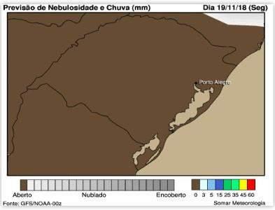 Dados Meteorológicos Previsão do tempo: A semana inicia sem chuva mas na sexta-feira já volta a chover em todas as