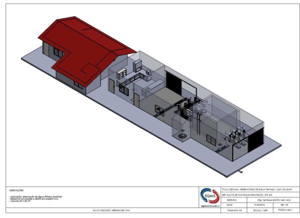 TRABALHOS Serviço: Estudo de viabilidade e pré-projeto de ETA Segmento: Condomínio residencial / temporada no litoral.