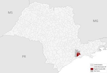 Região do Grande ABC Grande ABC 7 Municípios 2,6 milhões de Habitantes Diadema; Mauá; Ribeirão Pires; Rio Grande da Serra; Santo André;