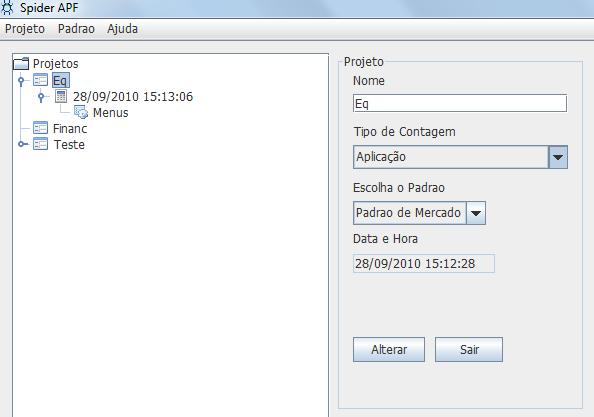 5.2.4. Fechando um projeto Para fechar um projeto, o usuário deverá escolher o projeto na lista de projetos acionando o próprio.