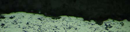 11 Micrografia óptica da secção transversal do revestimento composto