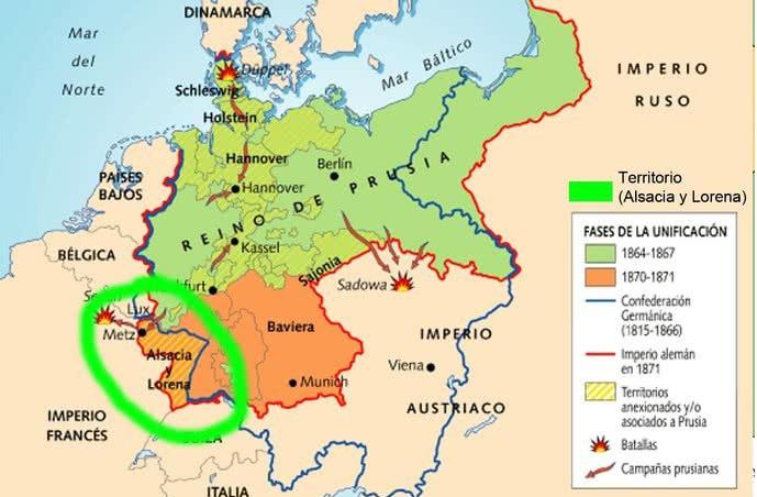 Unificação Alemã (1871) Após o final da guerra Franco-Prussiana (1870-71), a