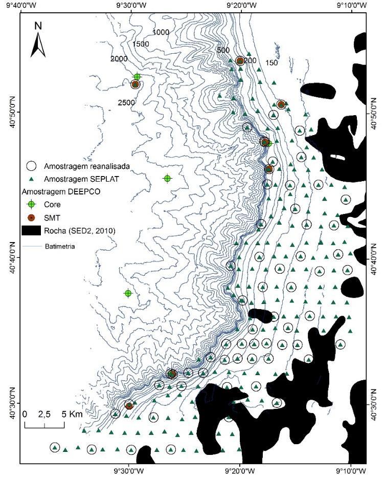 4. Dados e Métodos A maioria dos dados utilizados no presente estudo foi obtida no âmbito do projeto científico DEEPCO (Deep Sedimentary Conduits of the West-Iberia Margin POCTI/CTA /46367/2002)