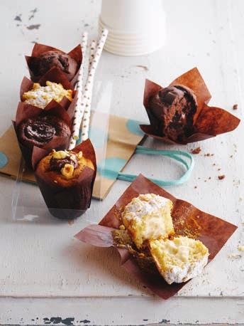 Enriqueça os seus Muffins com diferentes aromas, frutas e recheios, não estabelecendo limites para a sua criatividade. É hora de Muffin.