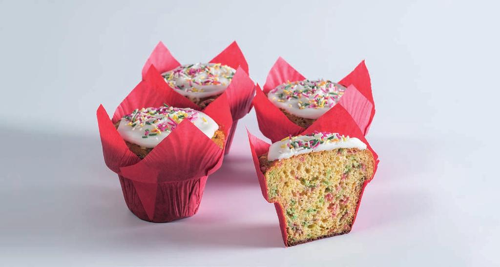 IDEAL PARA AS CRIANÇAS Com o lado mais divertido consegue-se proporcionar bons momentos aos consumidores mais jovens Muffin Rainbow Carat Vermicelli Rainbow 260 g