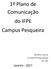 1º Plano de Comunicação do IFPE Campus Pesqueira