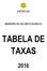 MUNICÍPIO DE CELORICO DE BASTO TABELA DE TAXAS