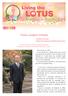 LOTUS. Vamos a própria evolução. ear s Issue 201. Nichiko Niwano Mestre Presidente da Risho Kossei-Kai. New Year's Message
