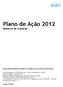 Plano de Ação 2012 Relatório de Avaliação