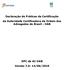 Declaração de Práticas de Certificação da Autoridade Certificadora da Ordem dos Advogados do Brasil - OAB