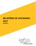 RELATÓRIO DE ATIVIDADES 2017 REVISÃO 1