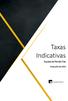 Taxas Indicativas Equipe de Renda Fixa