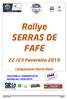 Rallye SERRAS DE FAFE