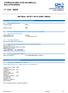 MATERIAL SAFETY DATA SHEET (MSDS) : Industrial For professional use only
