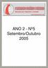 ANO 2 - Nº5 Setembro/Outubro 2005