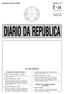 I B SUMÁRIO. Quarta-feira, 16 de Março de 2005 Número 53. Presidência do Conselho de Ministros. Ministério das Actividades Económicas e do Trabalho