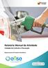 Relatório Mensal de Atividade. Unidade de Controlo e Prevenção. Departamento de Produtos Petrolíferos