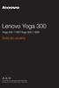 Lenovo Yoga 300. Guia do usuário. Yoga IBY/Yoga IBR
