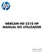 WEBCAM HD 5210 HP MANUAL DO UTILIZADOR