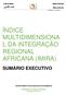 ÍNDICE MULTIDIMENSIONA L DA INTEGRAÇÃO REGIONAL AFRICANA (IMIRA)