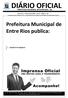 PREFEITURA MUNICIPAL DE ENTRE RIOS - BA. Sexta-feira 12 de Julho de 2019 Ano III Edição n 111