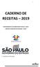 CADERNO DE RECEITAS 2019 DEPARTAMENTO DE ALIMENTAÇÃO ESCOLAR - DAESC CENTRO DE SERVIÇOS DE NUTRIÇÃO - CENUT