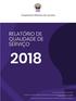 Relatório Qualidade Serviço Ano: 2018