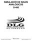 SIMULADOR DE SINAIS ANALÓGICOS G-400