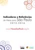 Indicadores e Referências de Metas para São Paulo