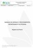 MANUAL DE NORMAS E PROCEDIMENTOS DEPARTAMENTO DE PESSOAL