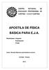 APOSTILA DE FÍSICA BÁSICA PARA E.J.A.